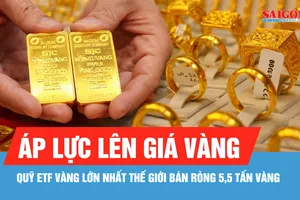 Ngày 19-8, giá vàng trong nước giảm 1,6 triệu đồng/lượng