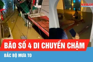Bão số 4 có khả năng mạnh lên, Bắc bộ mưa lớn