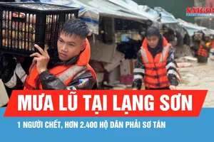 Mưa lũ làm 1 người chết, hơn 2.400 hộ dân phải sơ tán