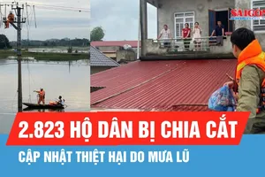 Đến sáng 26-8, còn 3.746 ngôi nhà bị ngập trong lũ