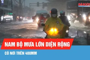 Dự báo nam bộ mưa lớn diện rộng từ chiều nay