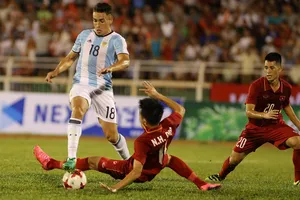 U20 Argentina là “thuốc thử” tuyệt vời cho hàng thủ Việt Nam trước khi bước vào World Cup. Ảnh: Dũng Phương