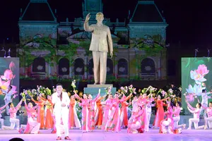 Một tiết mục trong chương trình nghệ thuật  “Hồ Chí Minh - Người là niềm tin tất thắng”