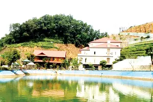 Khu dinh thự của gia đình ông Phạm Sỹ Quý, Giám đốc  Sở Tài nguyên - Môi trường tỉnh Yên Bái