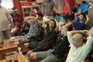 Các con bạc bị bắt giữ