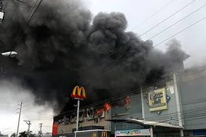 Hiện trường vụ hỏa hoạn. Ảnh: MB