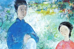 Tác phẩm “Idylle” của họa sĩ Vũ Cao Đàm  được bán với giá 33.500 USD