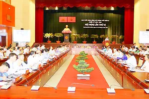 Tại Hội nghị lần thứ 15, Ban Chấp hành Đảng bộ TPHCM khóa X đã xem xét việc xử lý kỷ luật đảng viên thuộc diện Thành ủy quản lý  Ảnh:  VIỆT DŨNG  