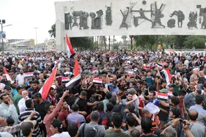 Người dân Iraq tuần hành kêu gọi ngừng các hành động hủy hoại Syria 