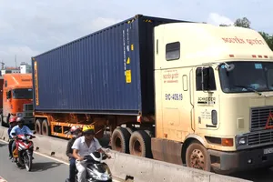 Vận tải bằng đường bộ chi phí còn cao   Ảnh: Thành Trí