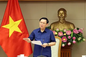 Phó Thủ tướng Vương Đình Huệ phát biểu tại cuộc họp. Ảnh: VGP