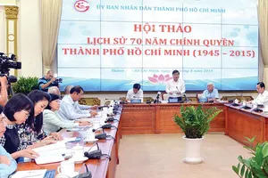 Chủ tịch UBND TPHCM Nguyễn Thành Phong phát biểu tại hội thảo. Ảnh: VIỆT DŨNG