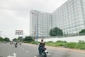 Một dự án nhà ở vừa hoàn thành tại quận 9, TPHCM  Ảnh: PHAN LÊ