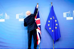 Lễ hạ cờ Anh ở Brussels đánh dấu Anh rời EU