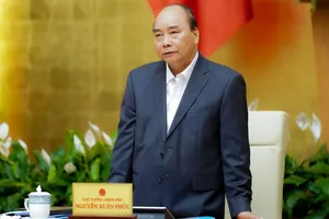 Thủ tướng Nguyễn Xuân Phúc phát biểu tại cuộc họp. Ảnh: VGP