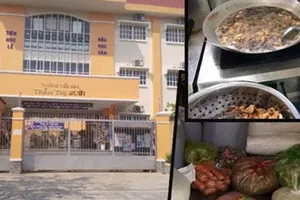 Trường Tiểu học Trần Thị Bưởi  chấn chỉnh bữa ăn bán trú