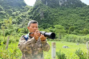  Anh Tú với niềm đam mê bảo vệ và chụp ảnh  voọc má trắng quý hiếm 