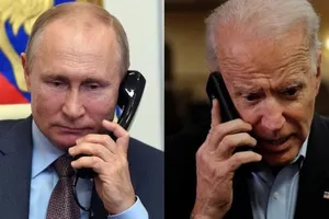 Tổng thống Nga Putin ngày 26/1 đã có cuộc điện đàm với Tổng thống Mỹ Biden. Ảnh: REUTERS