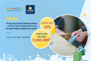 Siêu khuyến mãi dành nhiều ưu đãi đặc biệt cho khách hàng được Saigontourist Group và Vietnam Airlines tung ra đầu năm 2022