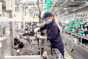 Tại một nhà máy sản xuất Toyota ở Ba Lan