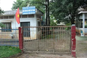 Công trình cấp nước sạch ở xã Sông Trầu, huyện Trảng Bom  chưa phát huy hiệu quả. Ảnh: PHẠM ANH