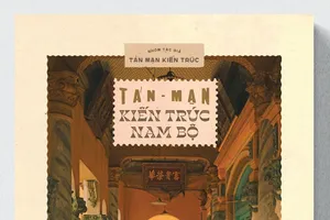 Dự kiến của bìa sách Tản mạn Kiến trúc Nam bộ - Một biên khảo về kiến trúc dân dụng miền Nam