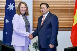 Thủ tướng Chính phủ Phạm Minh Chính hội kiến Chủ tịch Thượng viện Australia Sue Lines. Ảnh: VGP