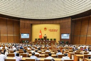 Quang cảnh phiên thảo luận của Quốc hội về dự thảo Luật Lưu trữ (sửa đổi)