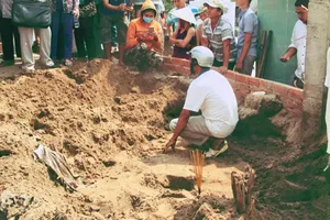 Địa điểm những phần mộ đã bị  san lấp