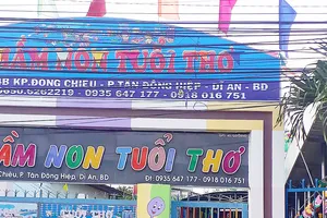 Bất an nhóm trẻ tư thục