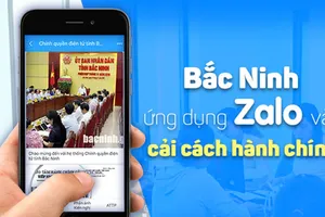 Ứng dụng Zalo vào dịch vụ hành chính công