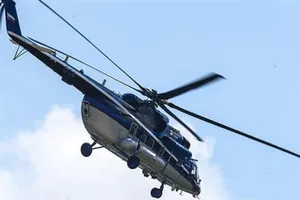 Rơi trực thăng tại Nga, không có người sống sót