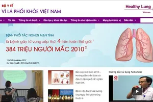 Ra mắt trang điện tử “Vì lá phổi khỏe”
