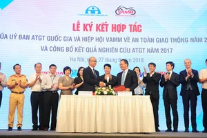 Lễ ký kết hợp tác giữa Ủy ban ATGT Quốc ga và hiệp hội VAMM về an toàn giao thông năm 2018