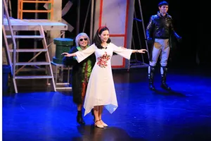 Một cảnh trong vở "Hoa cúc xanh trên đầm lầy"