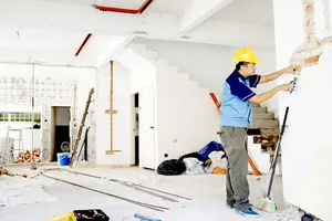 Nhu cầu sửa nhà cuối năm của người dân TPHCM tăng cao