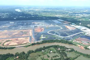 Một điểm xử lý rác sinh hoạt bằng phương thức chôn lấp tại TPHCM