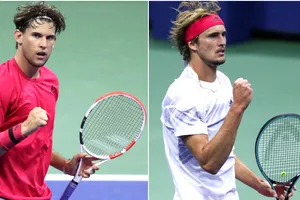 Dominic Thiem (trái) và Alexander Zverev hứa hẹn sẽ làm nên trận chung kết cân sức cân tài