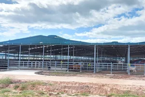 Trang trạng bò thịt xây dựng trên đất rừng