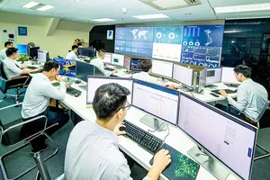 Trung tâm Điều hành SOC (Security Operation Center) của VNPT theo dõi,  xử lý các sự cố về ATTT 24/7