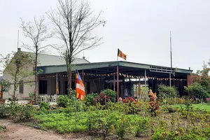 Khu chánh điện chùa Từ Tâm trong khuôn viên  Công viên Văn hóa Cao Sơn Lưu Thủy. Ảnh: HOÀI NAM