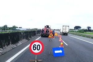 Thi công sửa chữa tuyến đường bộ cao tốc TPHCM - Trung Lương từ ngày 9-9-2021 đến ngày 15-12-2021        