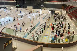 Một điểm tiêm vaccine Covid-19 tại Ireland 