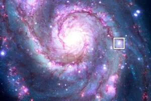 Vị trí của hành tinh đầu tiên  ngoài dải Ngân hà