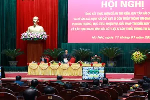 Từ năm 2013 đến nay, các lực lượng đã tìm kiếm, quy tập được gần 17.000 hài cốt liệt sĩ; xác định danh tính hơn 4.000 hài cốt liệt sĩ còn thiếu thông tin. Ảnh: VGP