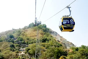 Tuyến cáp treo núi Sam vừa được khai trương chính thức  sau 6 năm xây dựng