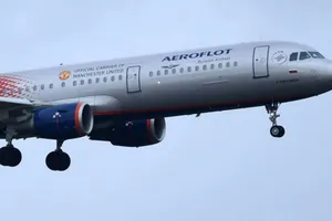  Một máy bay của hãng hàng không Aeroflot, Nga