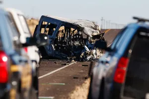 Hiện trường vụ tai nạn. Ảnh: AP