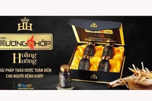 Hình ảnh viên xương khớp Hoàng Hường quảng cáo sai quy định theo link Facebook do Cục An toàn thực phẩm cung cấp