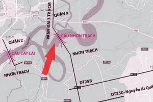 Chậm bàn giao mặt bằng thi công cầu Nhơn Trạch